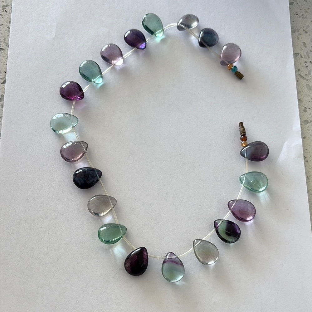 Elegant Multicolor Teardrop Necklace
